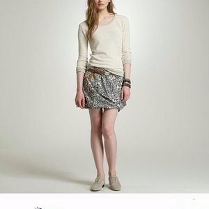 Jcrew Island paisley bubble skirt silk blend sz M
